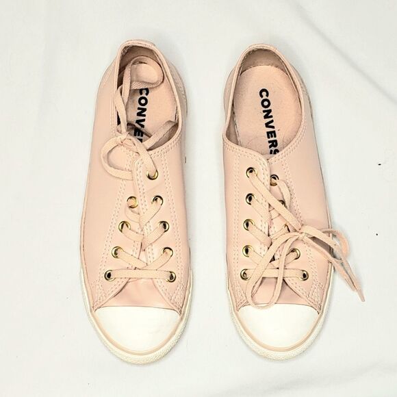 Converse | Leather Pale Pink Sneakers - Picture 1 of 4